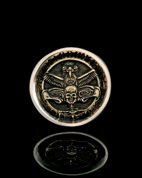 DARKSIDE — Seahawks Championship Ring / Sterling + Brass / Monumental