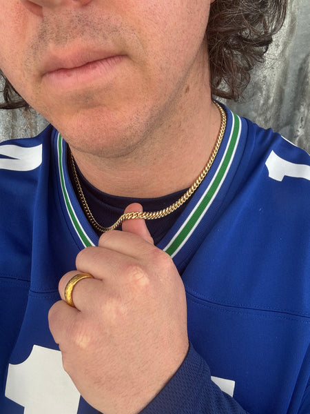 20" Solid 18k Oval Curb Chain 5.8 mm