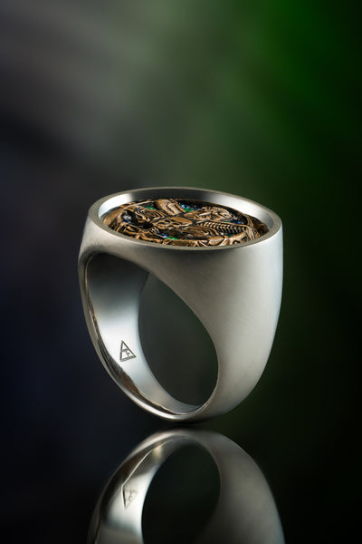 DARKSIDE — Seahawks Championship Ring / Platinum + 18K Rose Gold / Monumental