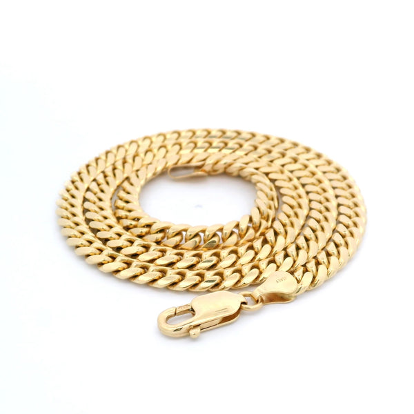 20" Solid 18k Oval Curb Chain 5.8 mm