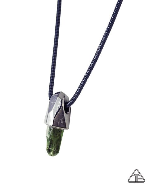 Chrome Diopside Crystal Talisman Pendant