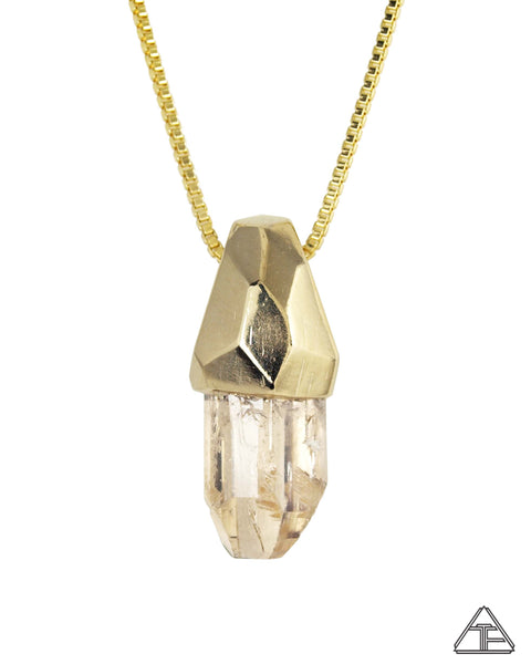 Champaign Topez Crystal Talisman Pendant