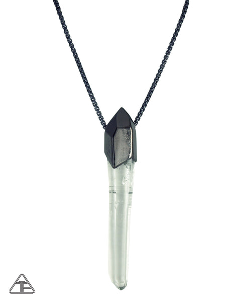 Lemurian Seed Quartz Stealth Series Crystal Talisman Pendant