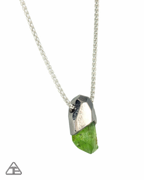 Vanadium Diopside Crystal Talisman Pendant