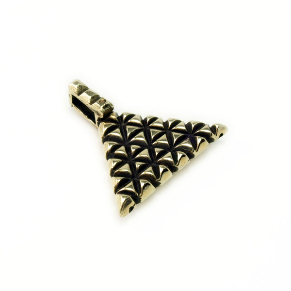 C-Axis Lattice: Brass Pendant